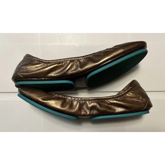 Tieks by Gavrieli Womens Size 8 Gold Leather Foldable Ballet Flats See Pictures - Picture 10 of 13
